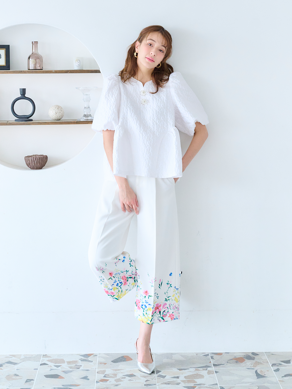 ジャガードトップス