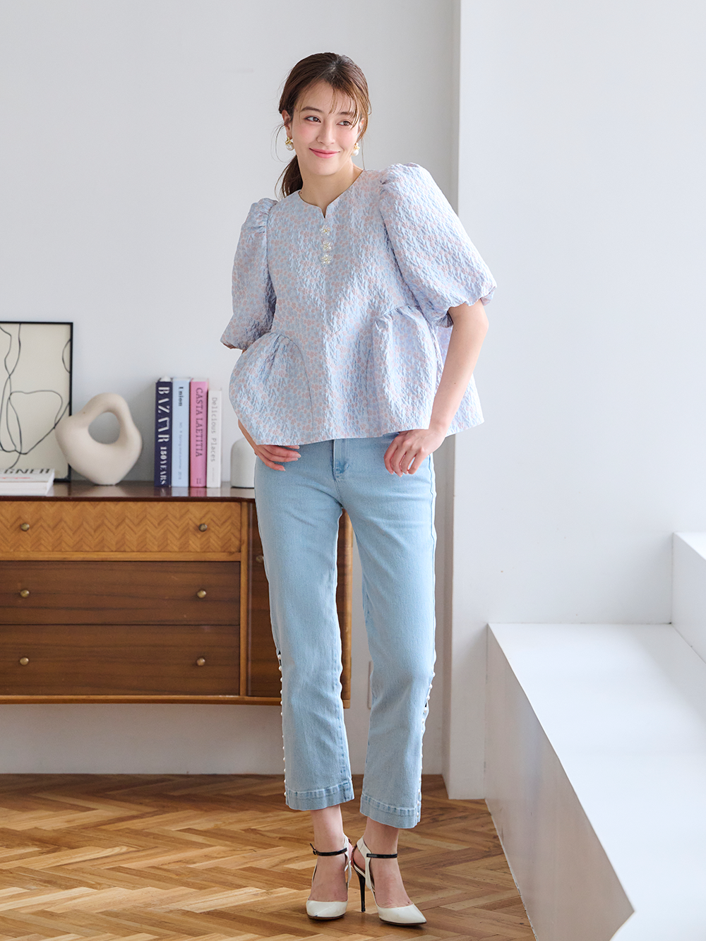 ジャガードトップス