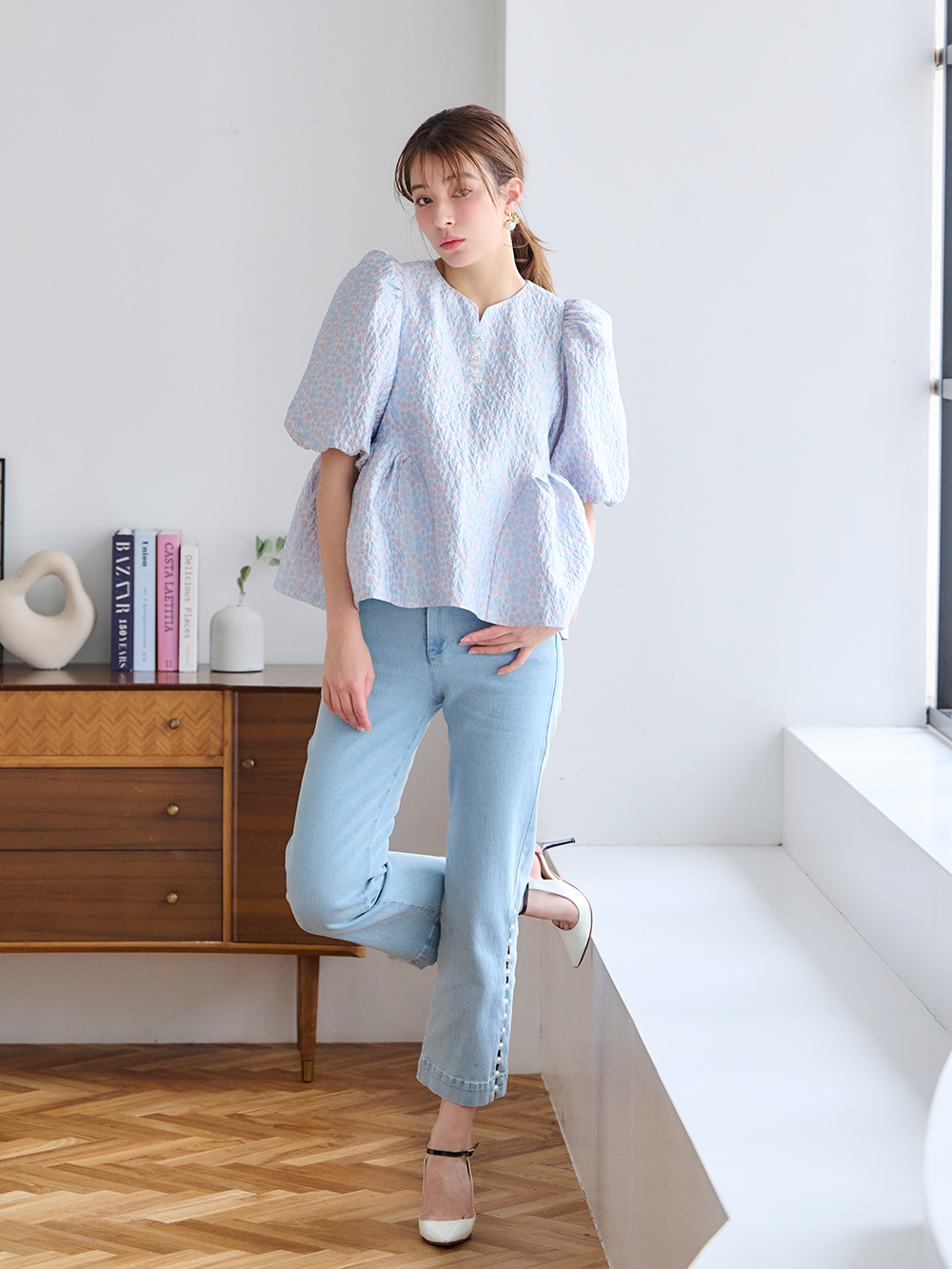 ジャガードトップス