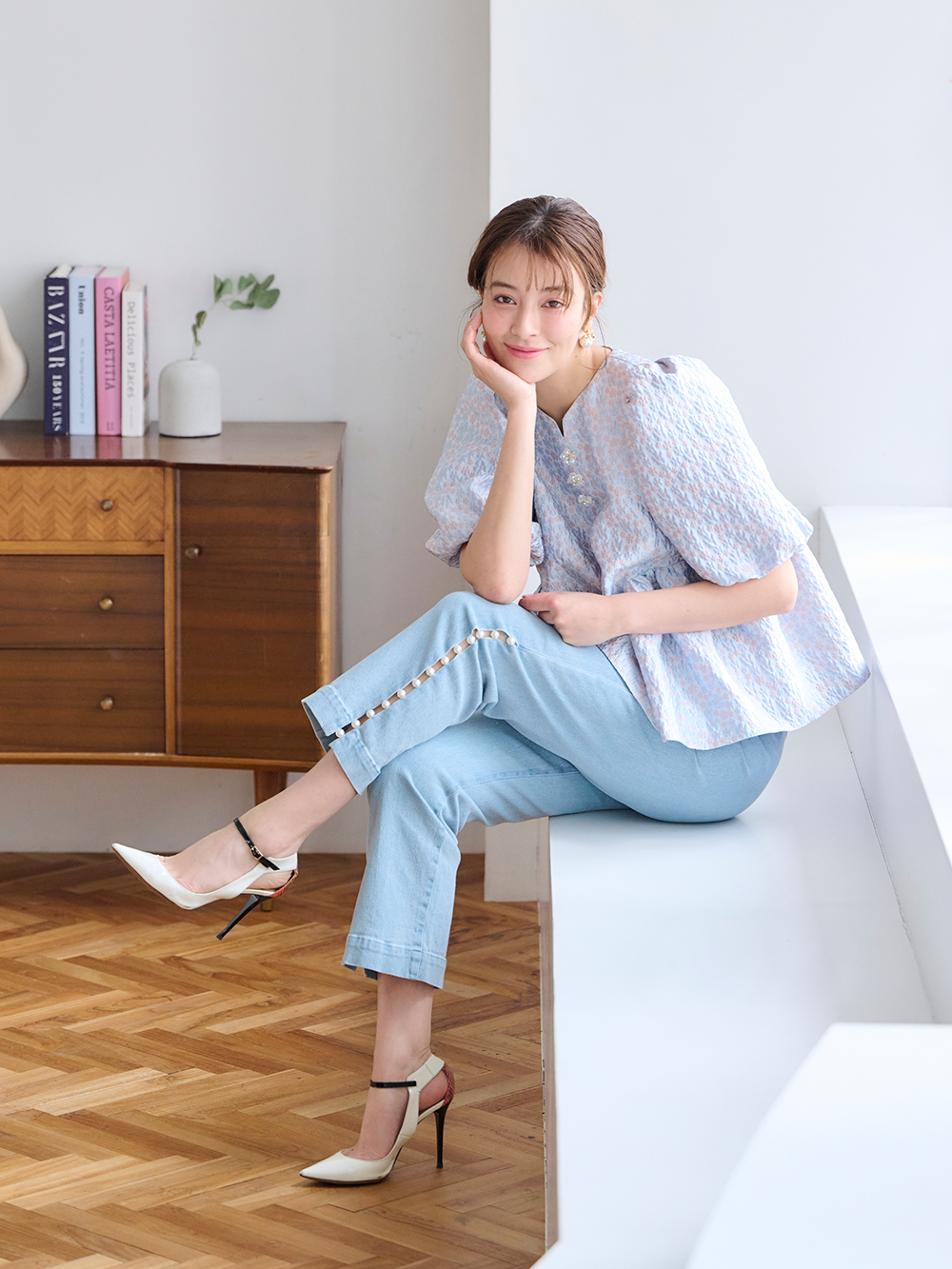 ジャガードトップス