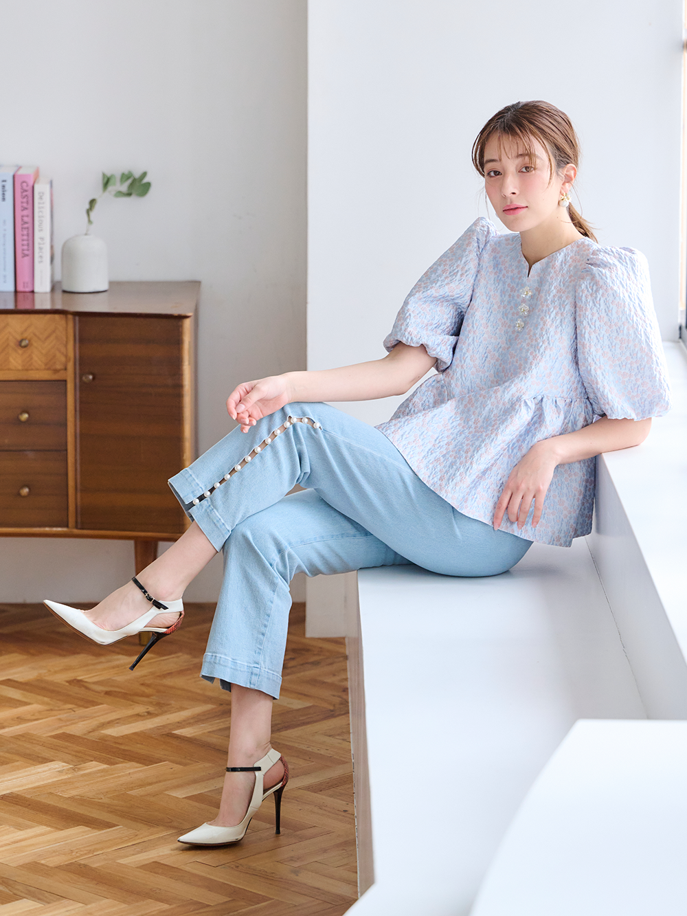 ジャガードトップス