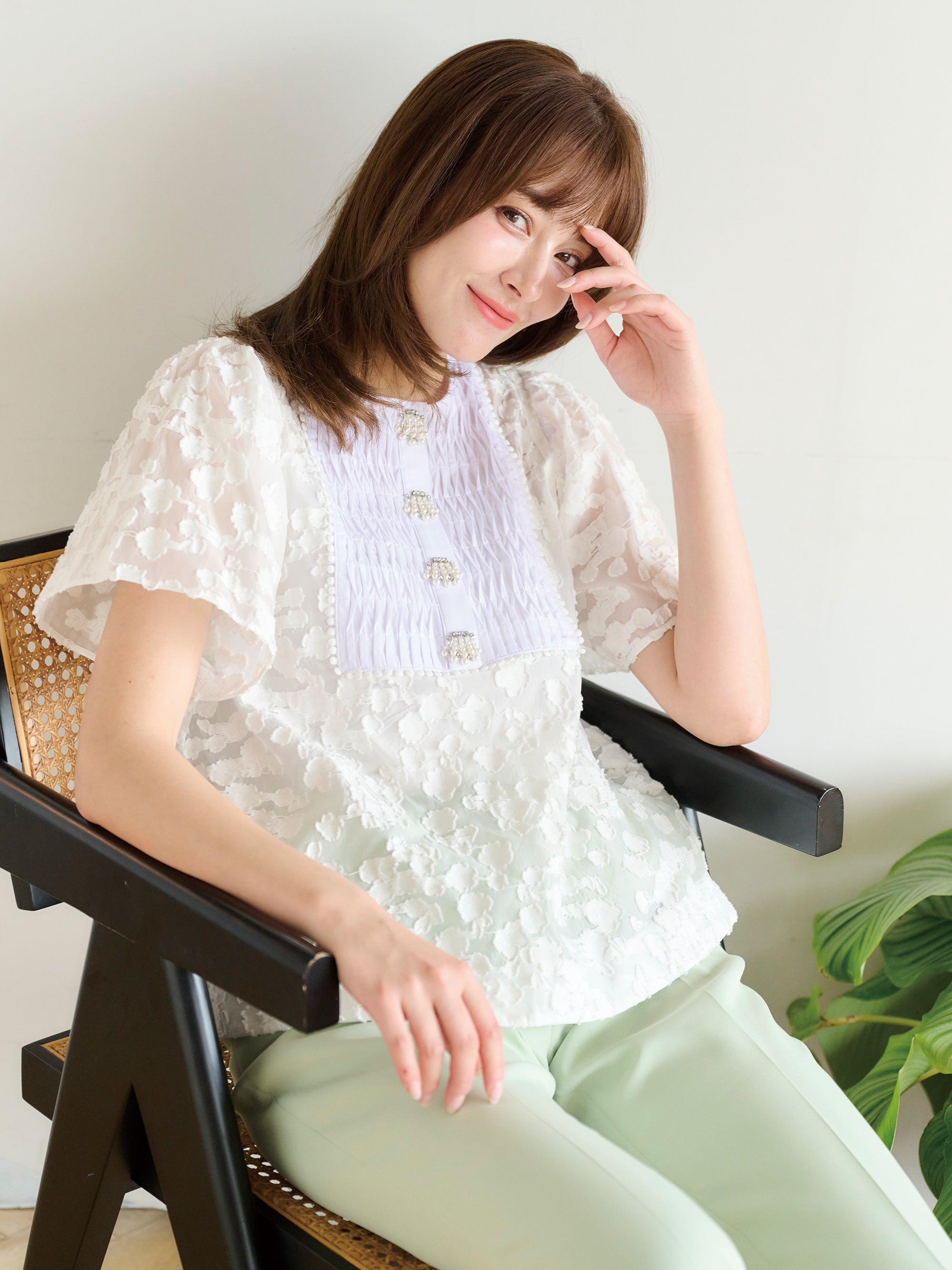 シェルパーツブラウス