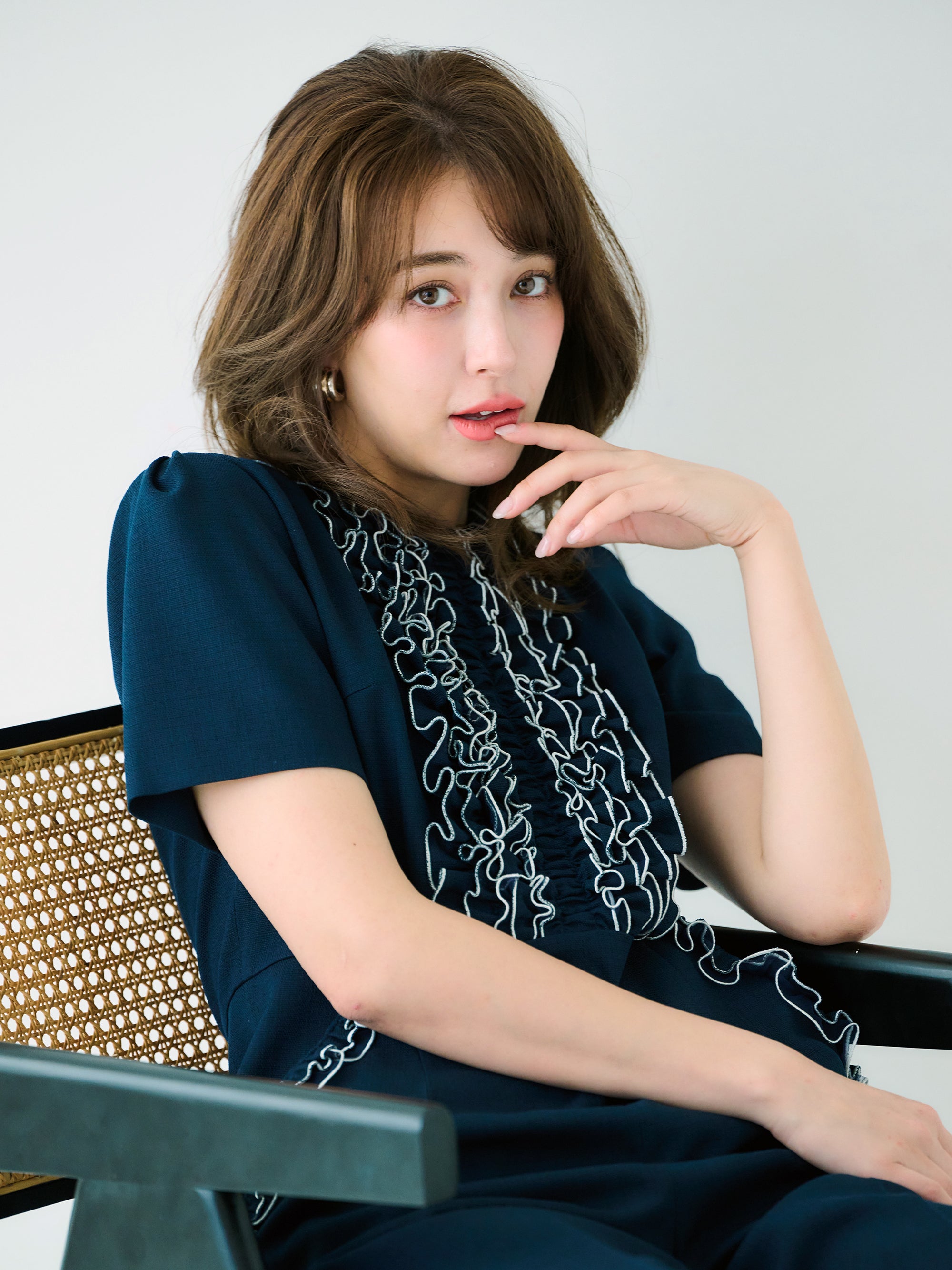 フリルジャンプスーツ