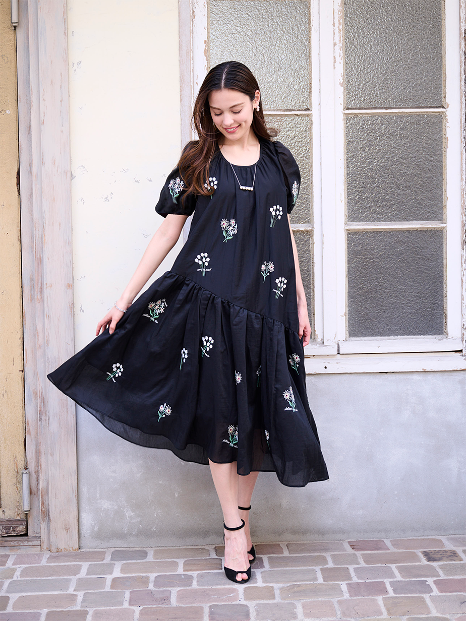 小花柄刺繍ワンピ |【公式】Chestyオンラインショップ