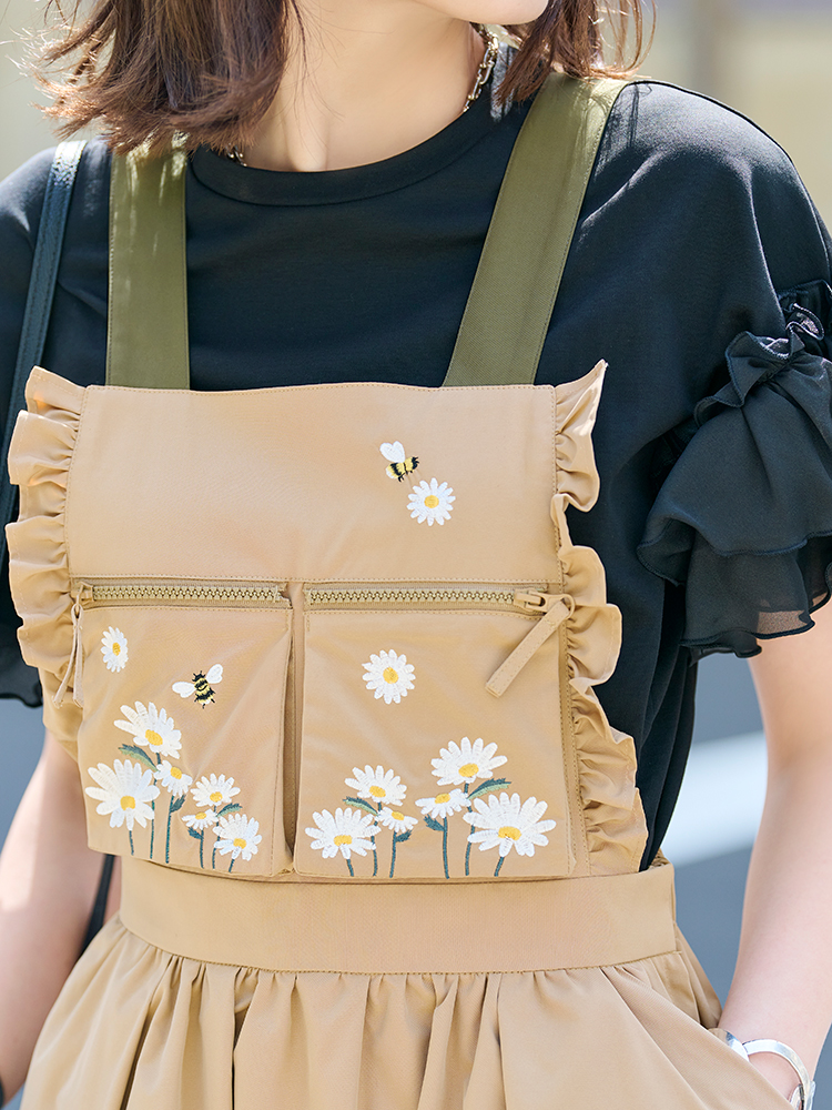 ガーデン刺繍ジャンパースカート