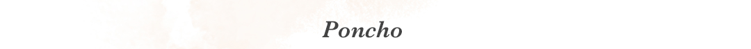 Poncho/刺繍ウールポンチョ