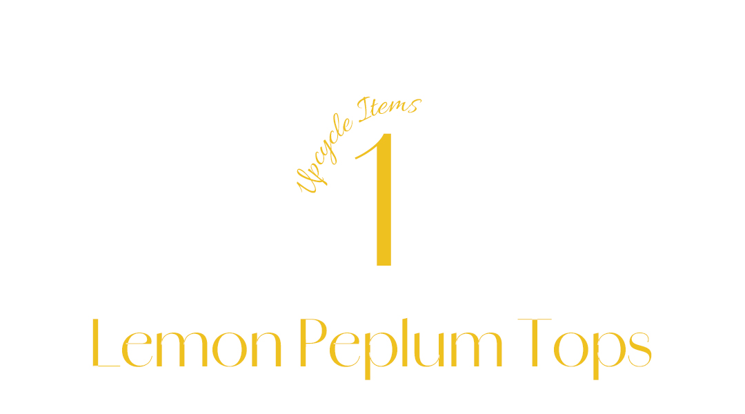 Lemon Peplum Tops